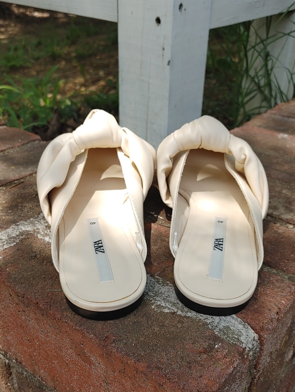 Zara Pointed Toe Bow Mule Flat Size 10 (949) - Picture 4 of 8